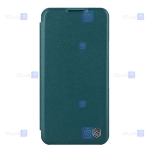 کیف چرمی پارچه ای نیلکین Apple iPhone 14 مدل Qin Pro Plain Leather Cloth case