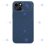 کیف چرمی پارچه ای نیلکین Apple iPhone 14 مدل Qin Pro Plain Leather Cloth case
