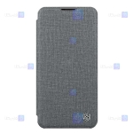 کیف چرمی پارچه ای نیلکین Apple iPhone 14 مدل Qin Pro Plain Leather Cloth case