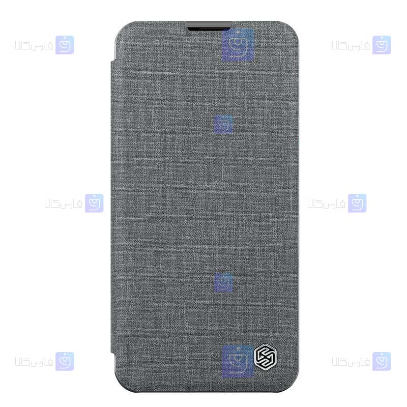 کیف چرمی پارچه ای نیلکین Apple iPhone 14 مدل Qin Pro Plain Leather Cloth case