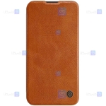 کیف چرمی نیلکین Apple iPhone 14 مدل Qin Pro
