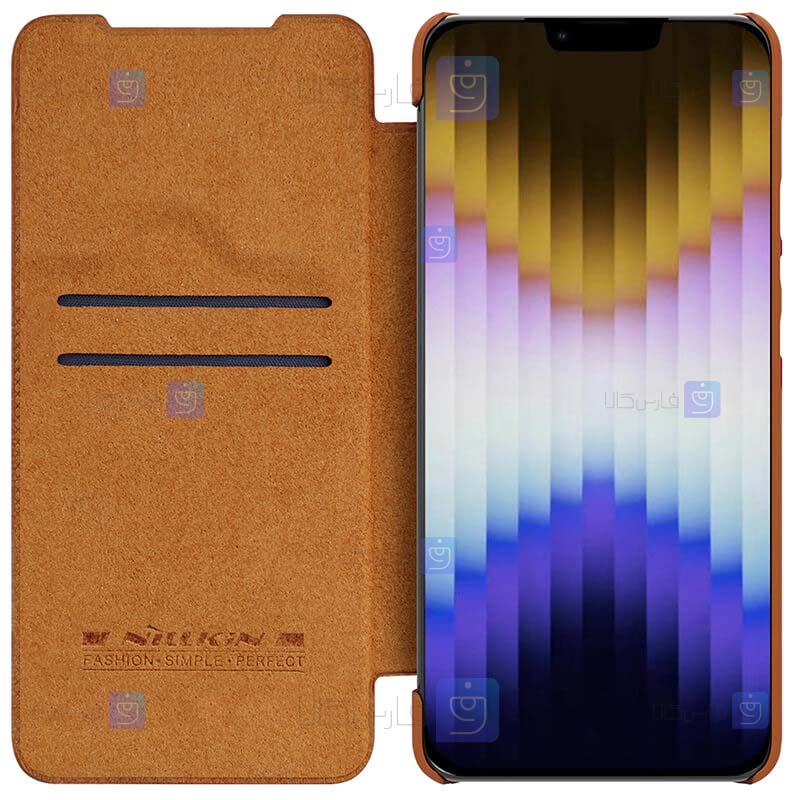 کیف چرمی نیلکین Apple iPhone 14 مدل Qin Pro