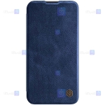 کیف چرمی نیلکین Apple iPhone 14 مدل Qin Pro