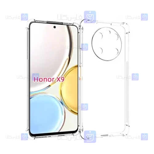 قاب ژله ای Honor X9 مدل کپسولی محافظ لنز دار