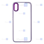قاب پشت کریستالی Apple iphone X مدل دور رنگی