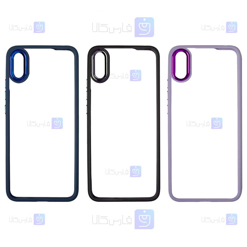 قاب پشت کریستالی Apple iphone Xs Max مدل دور رنگی