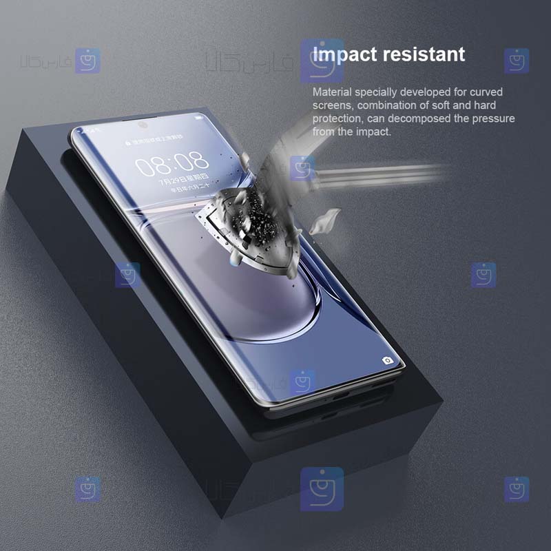 محافظ صفحه دو تایی نیلکین Huawei P50 Pro مدل Impact Resistant Curved Film