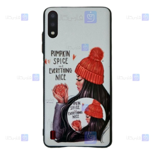 قاب فانتزی دخترانه Samsung Galaxy A01 مدل Pumpkin Spice