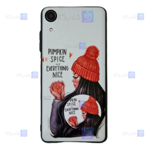 قاب فانتزی دخترانه Samsung Galaxy A03 Core مدل Pumpkin Spice