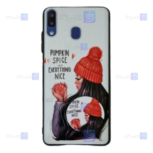 قاب فانتزی دخترانه Samsung Galaxy A20 مدل Pumpkin Spice