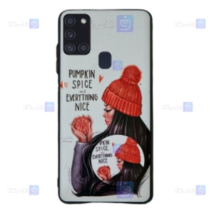 قاب فانتزی دخترانه Samsung Galaxy A21s مدل Pumpkin Spice