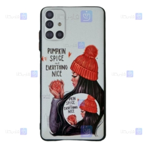 قاب فانتزی دخترانه Samsung Galaxy A51 مدل Pumpkin Spice