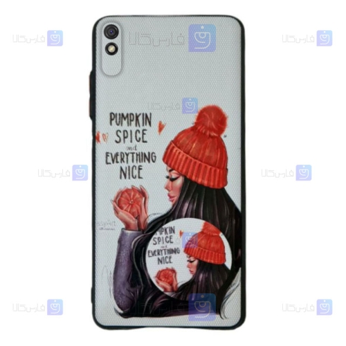 قاب فانتزی دخترانه Xiaomi Redmi 9A مدل Pumpkin Spice