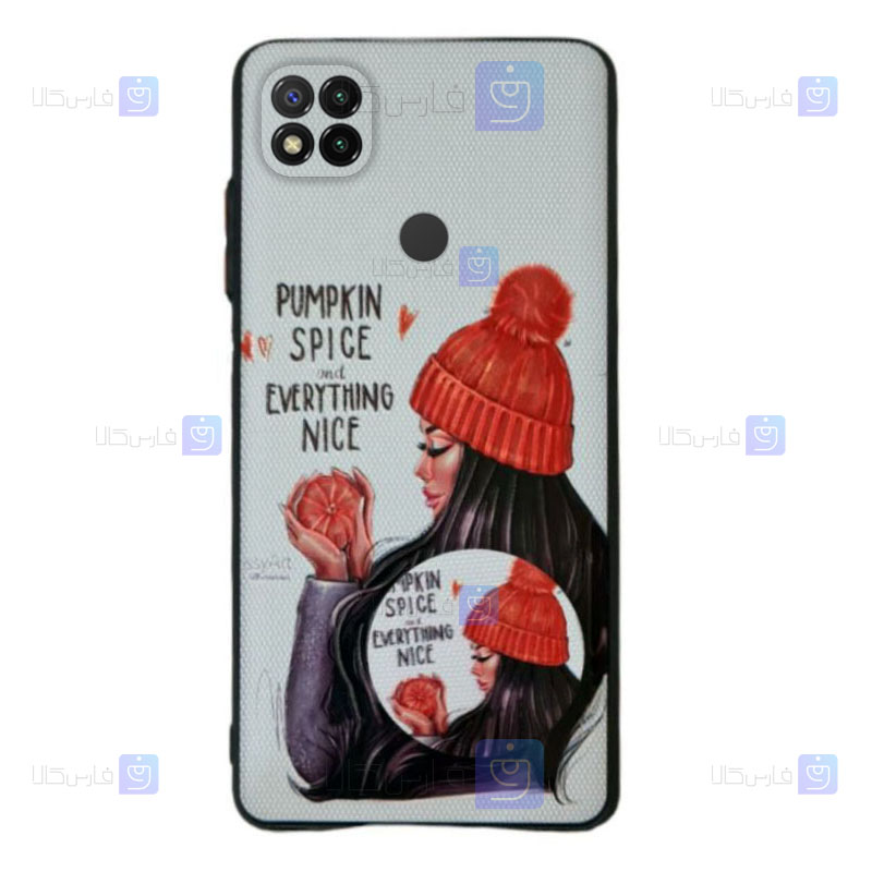 قاب فانتزی دخترانه Xiaomi Redmi 9C مدل Pumpkin Spice