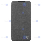 کیف چرمی پارچه ای نیلکین Samsung Galaxy S23 مدل Qin Pro Plain Leather Cloth case