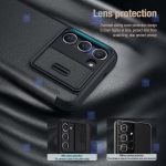 کیف چرمی پارچه ای نیلکین Samsung Galaxy S23 مدل Qin Pro Plain Leather Cloth case