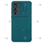 کیف چرمی پارچه ای نیلکین Samsung Galaxy S23 مدل Qin Pro Plain Leather Cloth case