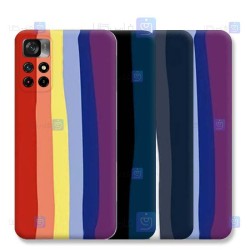 قاب سیلیکونی Xiaomi Poco M4 Pro 5G مدل رنگین کمانی