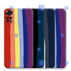 قاب سیلیکونی Xiaomi Redmi Note 11 Pro 5G Global مدل رنگین کمانی