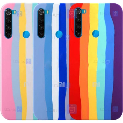 قاب سیلیکونی Xiaomi Redmi Note 8 2021 مدل رنگین کمانی