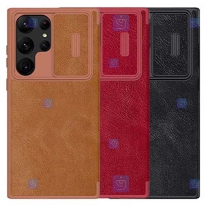 کیف چرمی نیلکین Qin Pro سامسونگ S23 Ultra