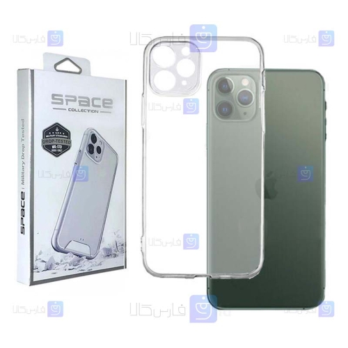 قاب پشت کریستالی Apple iPhone 11 Pro Max مدل Space Collection با محافظ لنز