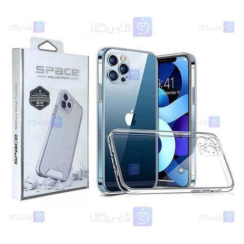 قاب پشت کریستالی Apple iPhone 12 Pro مدل Space Collection با محافظ لنز