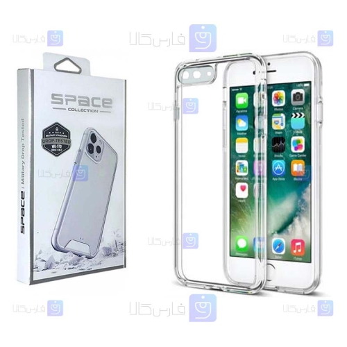 قاب پشت کریستالی Apple iPhone 7 Plus مدل Space Collection با محافظ لنز