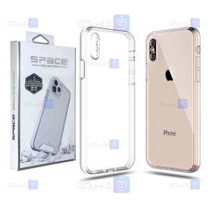 قاب پشت کریستالی Space Collection آیفون XS مدل Space Collection با محافظ لنز