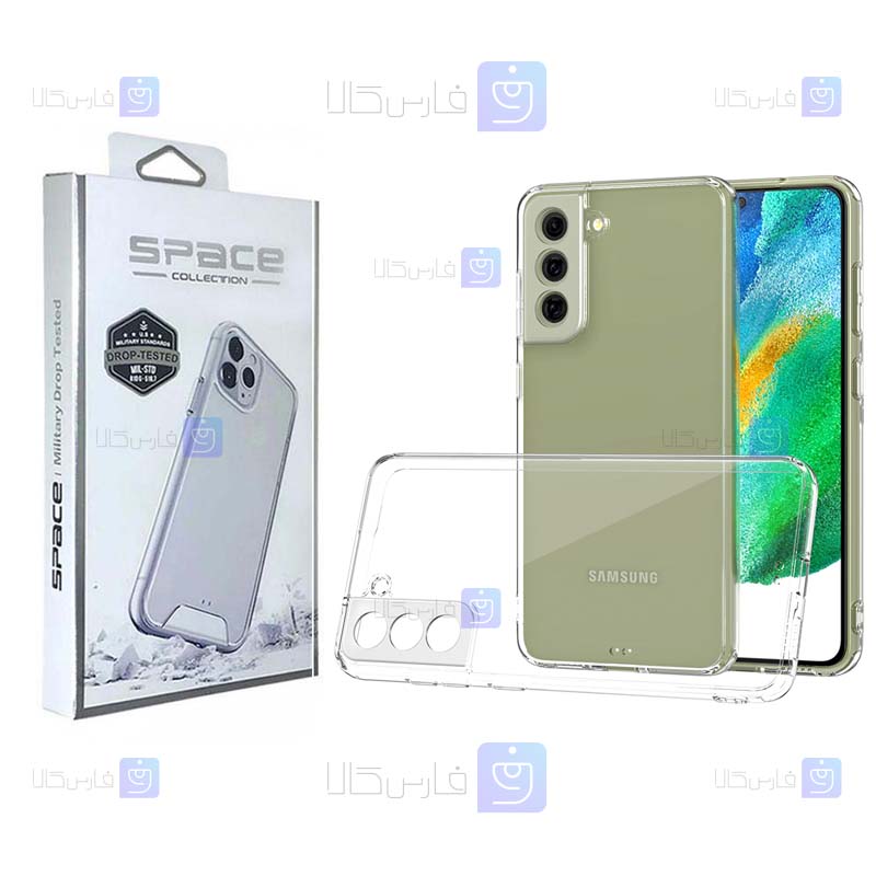 قاب پشت کریستالی Samsung Galaxy S21 plus مدل Space Collection با محافظ لنز