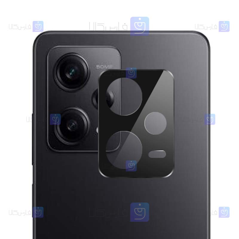 محافظ لنز شیشه ای Xiaomi Redmi Note 12 مدل حاشیه دار