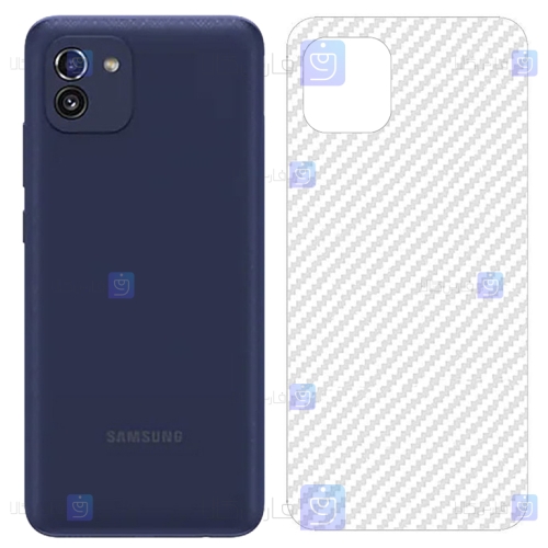 برچسب پشت Samsung Galaxy A03 مدل کربنی