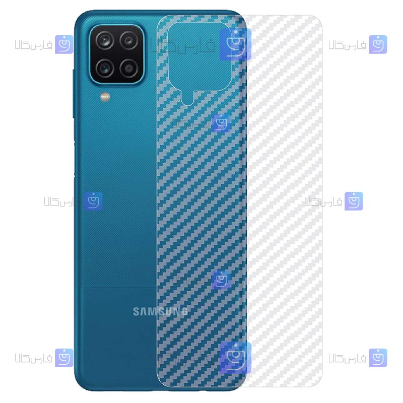 برچسب پشت Samsung Galaxy A12 Nacho مدل کربنی