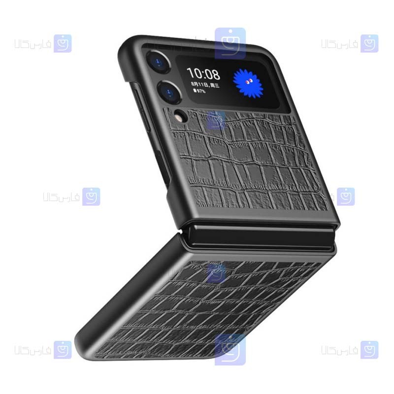 قاب چرمی Samsung Galaxy Z Flip 3 مدل Crocodylinae