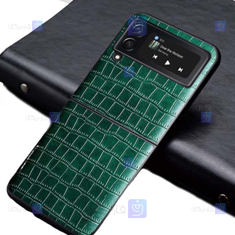 قاب چرمی Samsung Galaxy Z Flip 3 مدل Crocodylinae