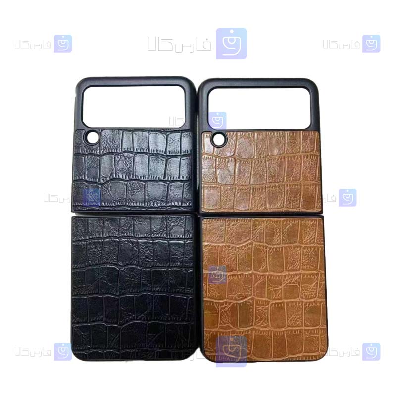 قاب چرمی Samsung Galaxy Z Flip 3 مدل Crocodylinae