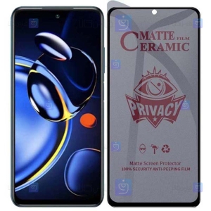 محافظ صفحه گوشی Xiaomi Redmi Note 11 SE مدل سرامیکی حریم شخصی