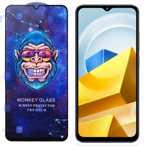 گلس فول گوشی Xiaomi Poco M5 مدل Monkey Premium