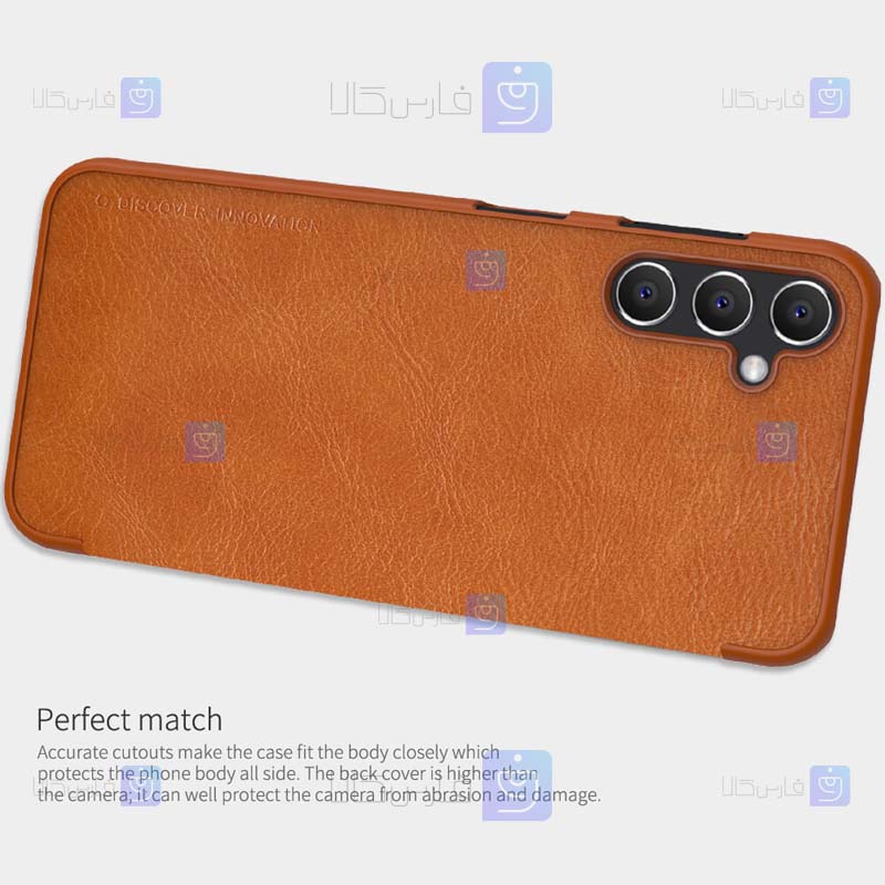 کیف چرمی نیلکین Samsung Galaxy A14 5G مدل Qin