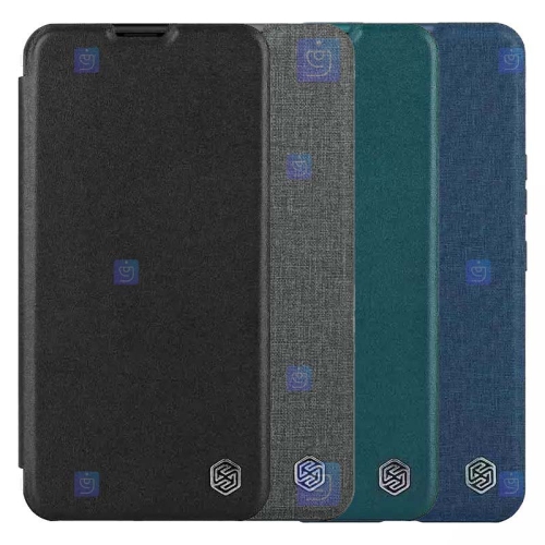 کیف چرمی پارچه ای نیلکین Apple iPhone 14 Pro مدل Qin Pro Plain Leather Cloth case