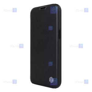 کیف چرمی پارچه ای نیلکین Apple iPhone 14 Pro مدل Qin Pro Plain Leather Cloth case