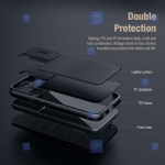 کیف چرمی پارچه ای نیلکین Apple iPhone 14 Pro مدل Qin Pro Plain Leather Cloth case