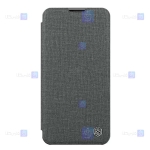 کیف چرمی پارچه ای نیلکین Apple iPhone 14 Pro مدل Qin Pro Plain Leather Cloth case