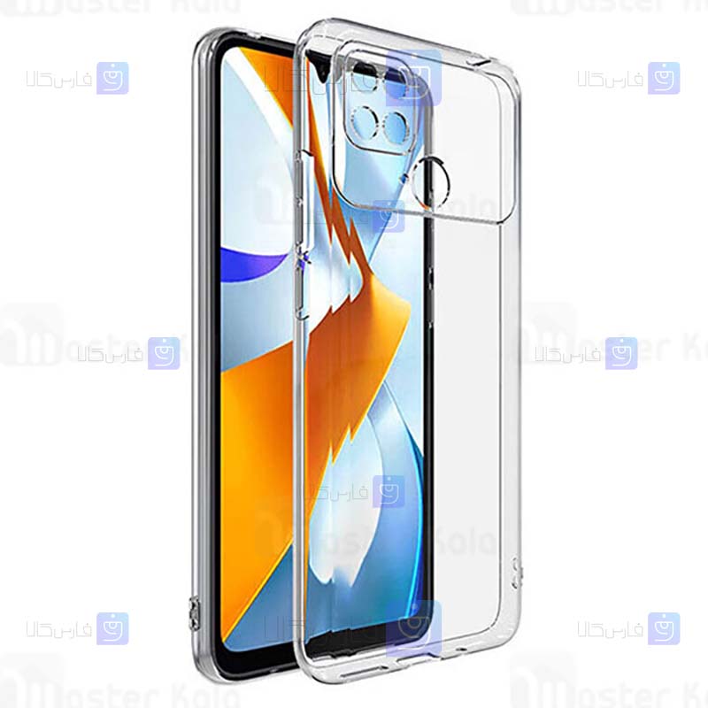 قاب گوشی Xiaomi Poco C40 مدل پشت کریستالی محافظ لنزدار