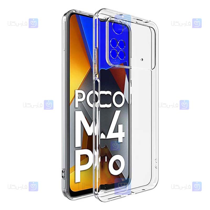 قاب گوشی Xiaomi Poco M4 Pro 4G مدل پشت کریستالی محافظ لنزدار