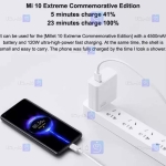 شارژر اصلى 120 وات گوشى شیائومی Xiaomi Mi 11 Ultra مدل MDY-12-ED همراه با کابل