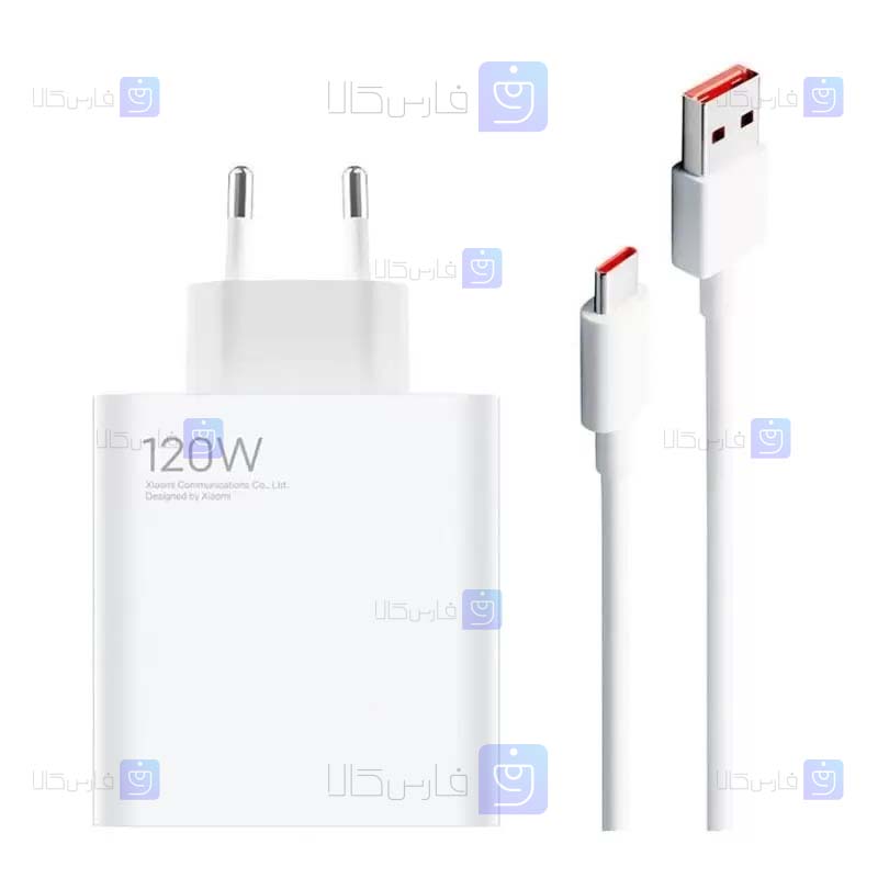 شارژر اصلى 120 وات گوشى شیائومی Xiaomi 12T Pro مدل MDY-13-EE همراه با کابل