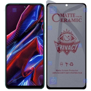 محافظ صفحه گوشی Xiaomi Poco X5 مدل سرامیکی حریم شخصی
