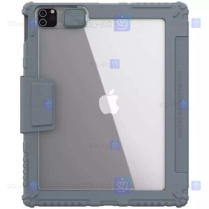 کیف محافظ لنزدار نیلکین Apple iPad Pro 12.9 2022 مدل Bumper Leather Pro