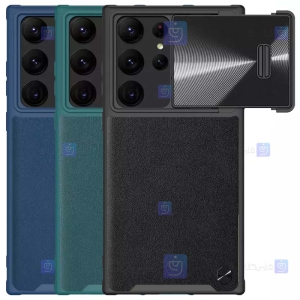 قاب چرمی نیلکین S23 Ultra مدل CamShield Leather S